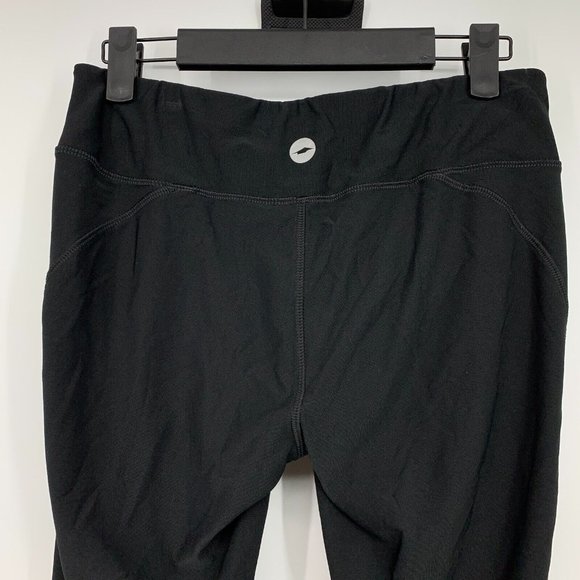 Avia Leggings Black Pull On Activewear Athletic Mid Rise Pattern - Picture 7 of 8